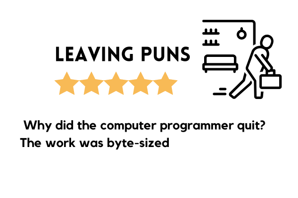 Programmer leaving puns