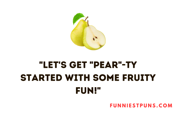 Pear puns caption