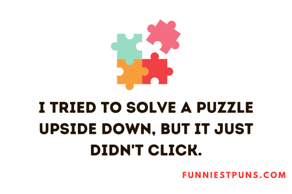 puzzle puns in one-liner