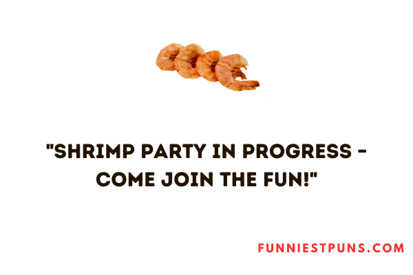 Shrimp puns for Instagram