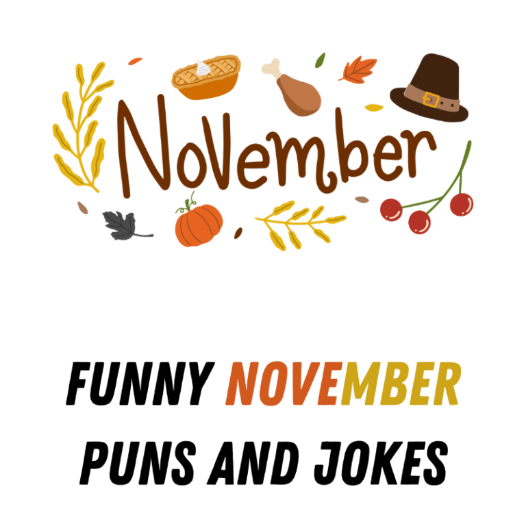 90+ Funny November Puns And Jokes - Funniest Puns