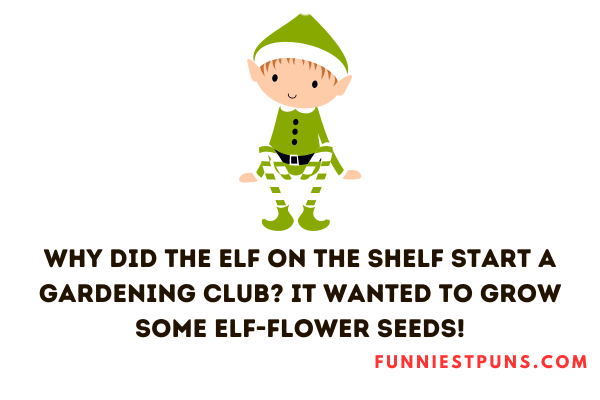 Elf on the shelf puns one-liners